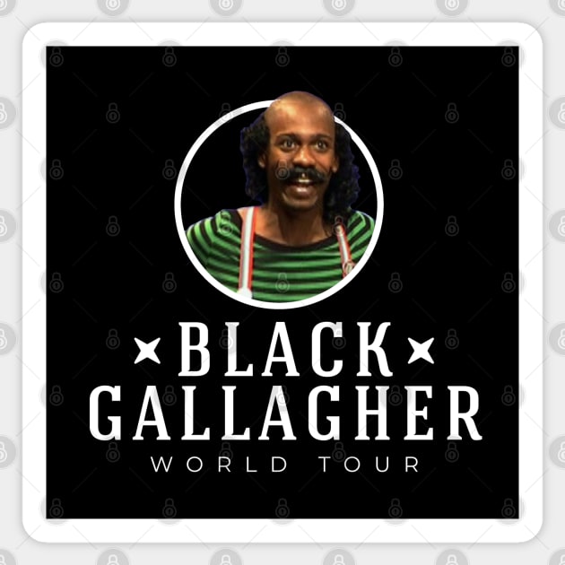 Black Gallagher World Tour - Chappelle Sticker by BodinStreet